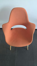 Vitra Organic Chair Sessel (Eames & Saarinen), Stoff Koralle