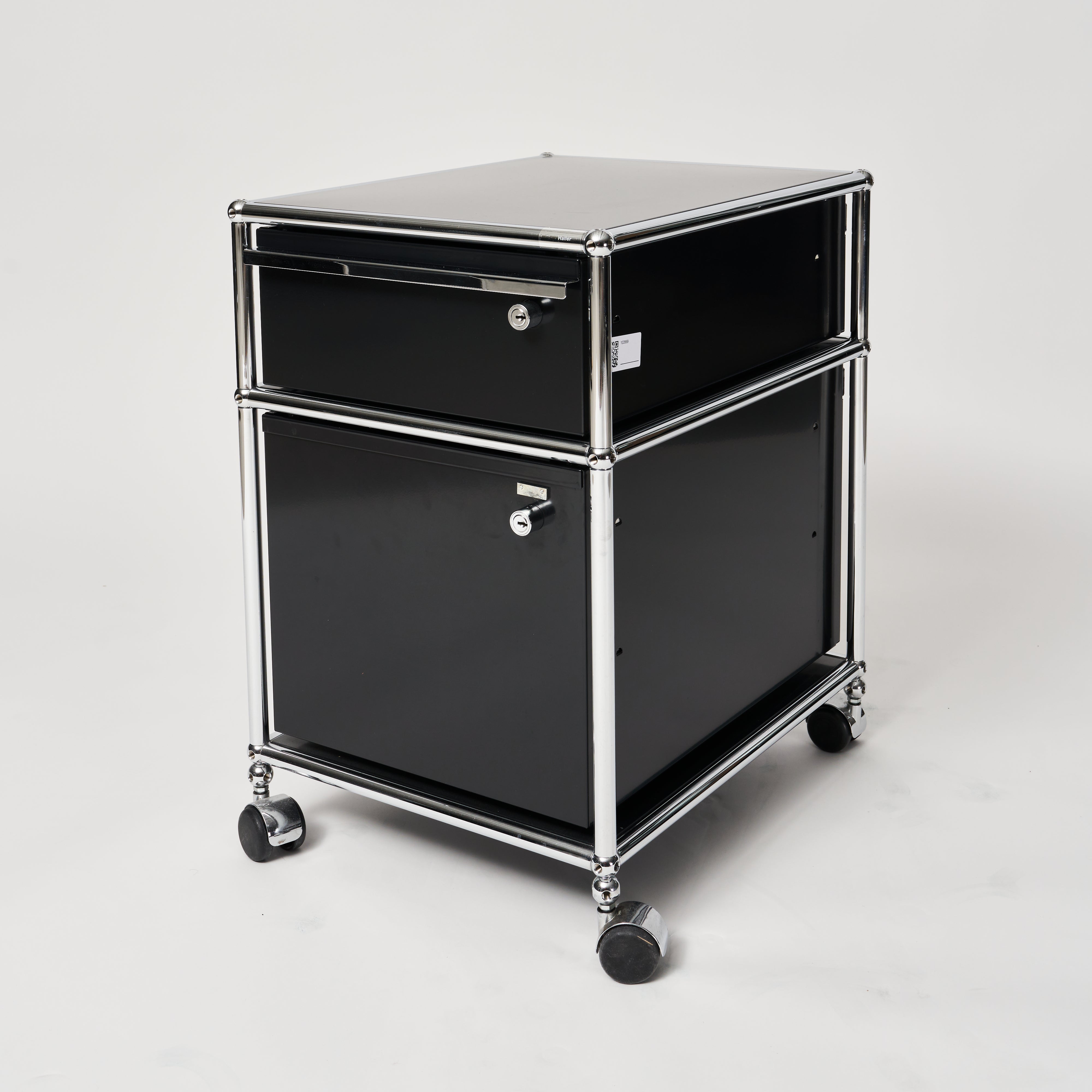 10er Set USM Rollkorpusse mit A6/A4 Schubladen Graphitschwarz 1133