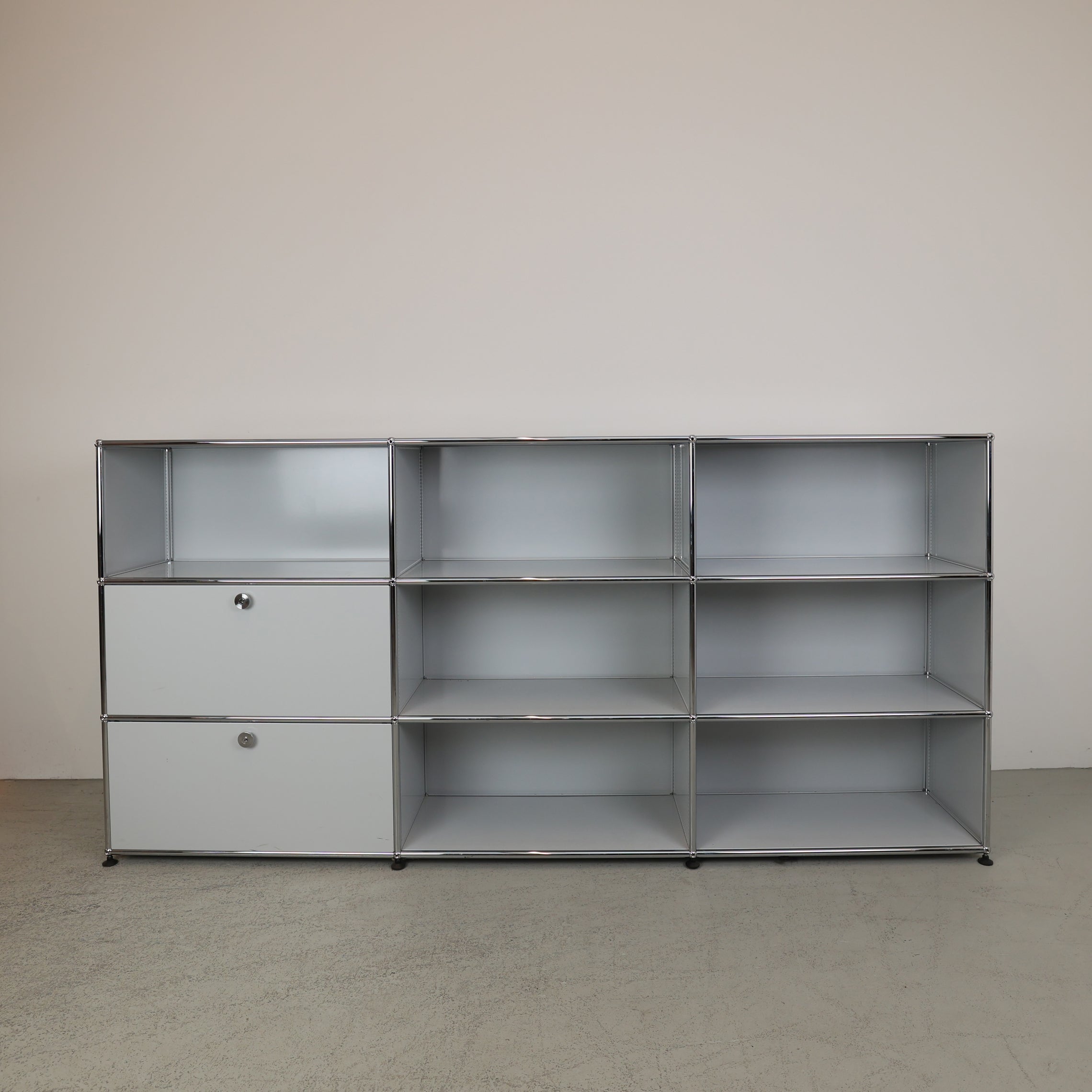 USM Haller Sideboard Lichtgrau 3x3, 50cm tief #1586