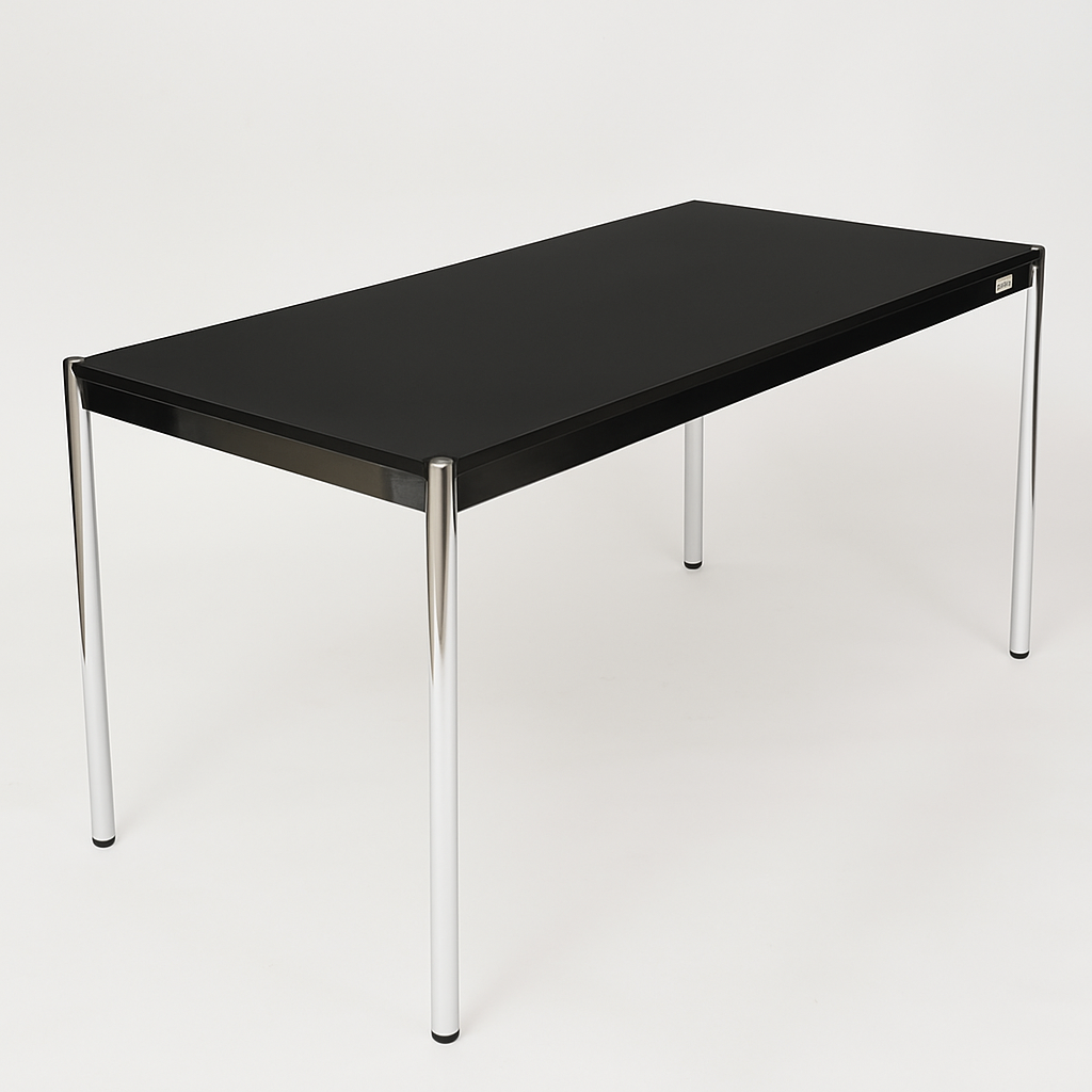 USM Haller Tisch Linoleum, Nero