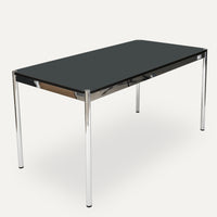 USM Haller Tisch Linoleum, Charcoal