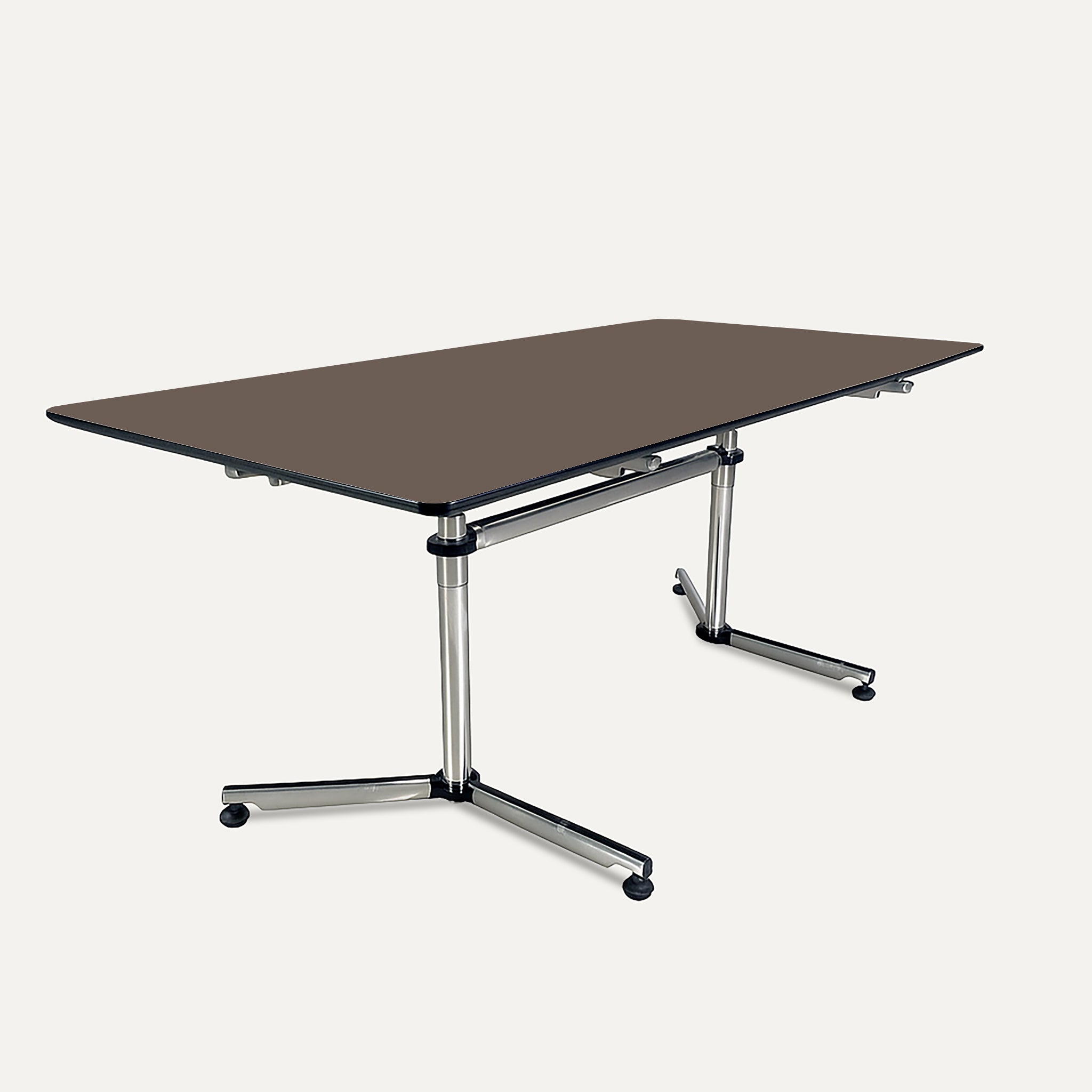 USM Kitos E2 elektrisch höhenverstellbar Linoleum, Mauve
