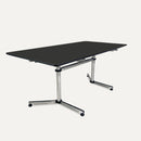 USM Kitos E2 elektrisch höhenverstellbar Linoleum, Nero
