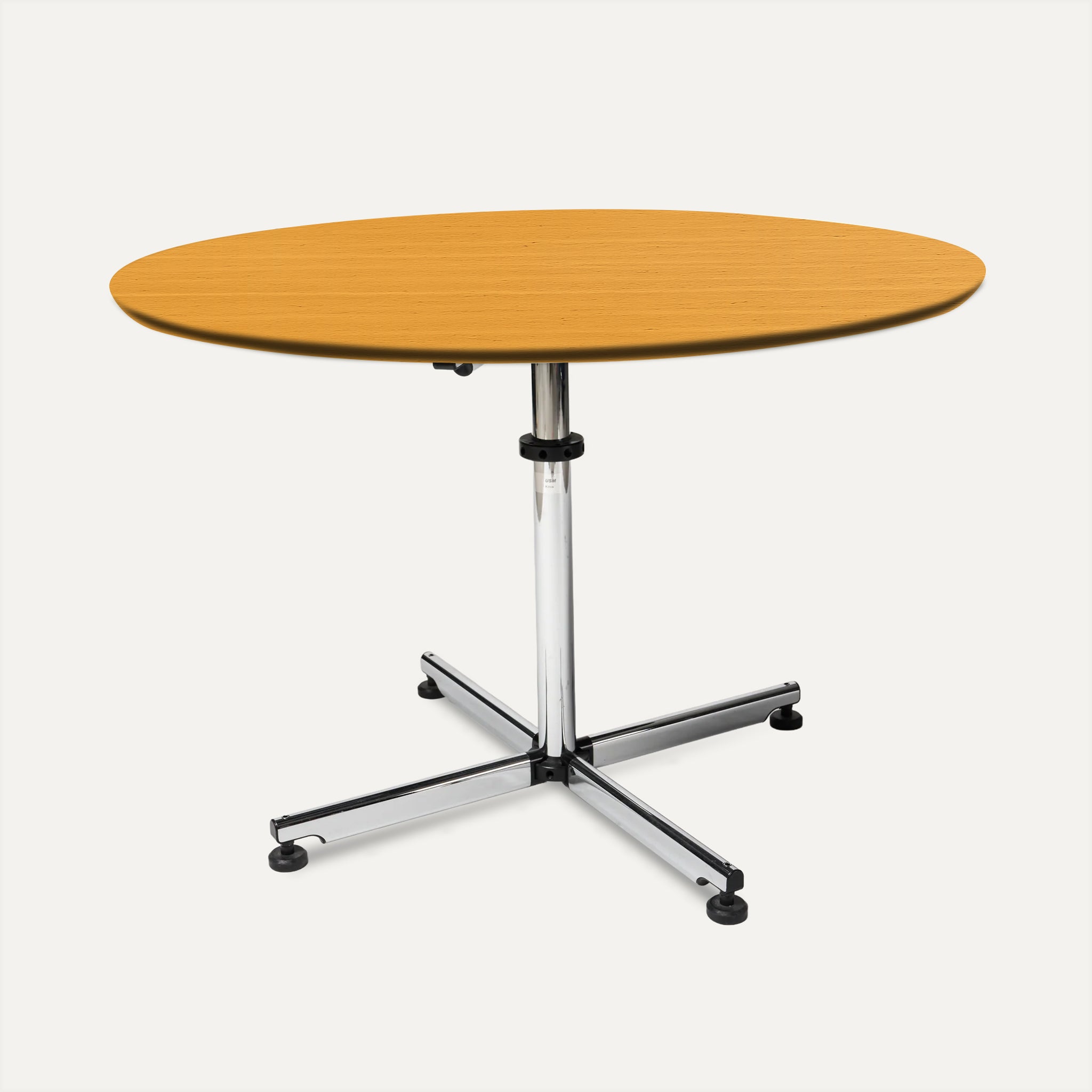 USM Kitos Tisch rund Buche furniert, lackiert, natur