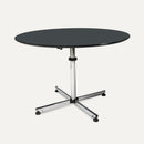 USM Kitos Tisch rund Linoleum, Charcoal