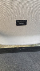 Vitra Organic Highback Sessel, Stoff Grau, Beine Schwarz