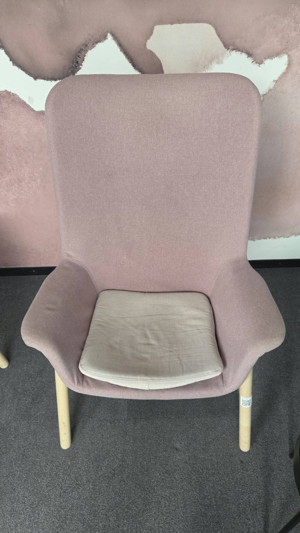 IKEA Vedbo Ohrensessel, Rosa – leicht gebraucht