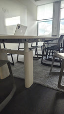 Bachmann Konferenztisch elektrisch höhenverstellbar, Weiss, 310×100 cm