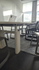 Bachmann Konferenztisch elektrisch höhenverstellbar, Weiss, 310×100 cm