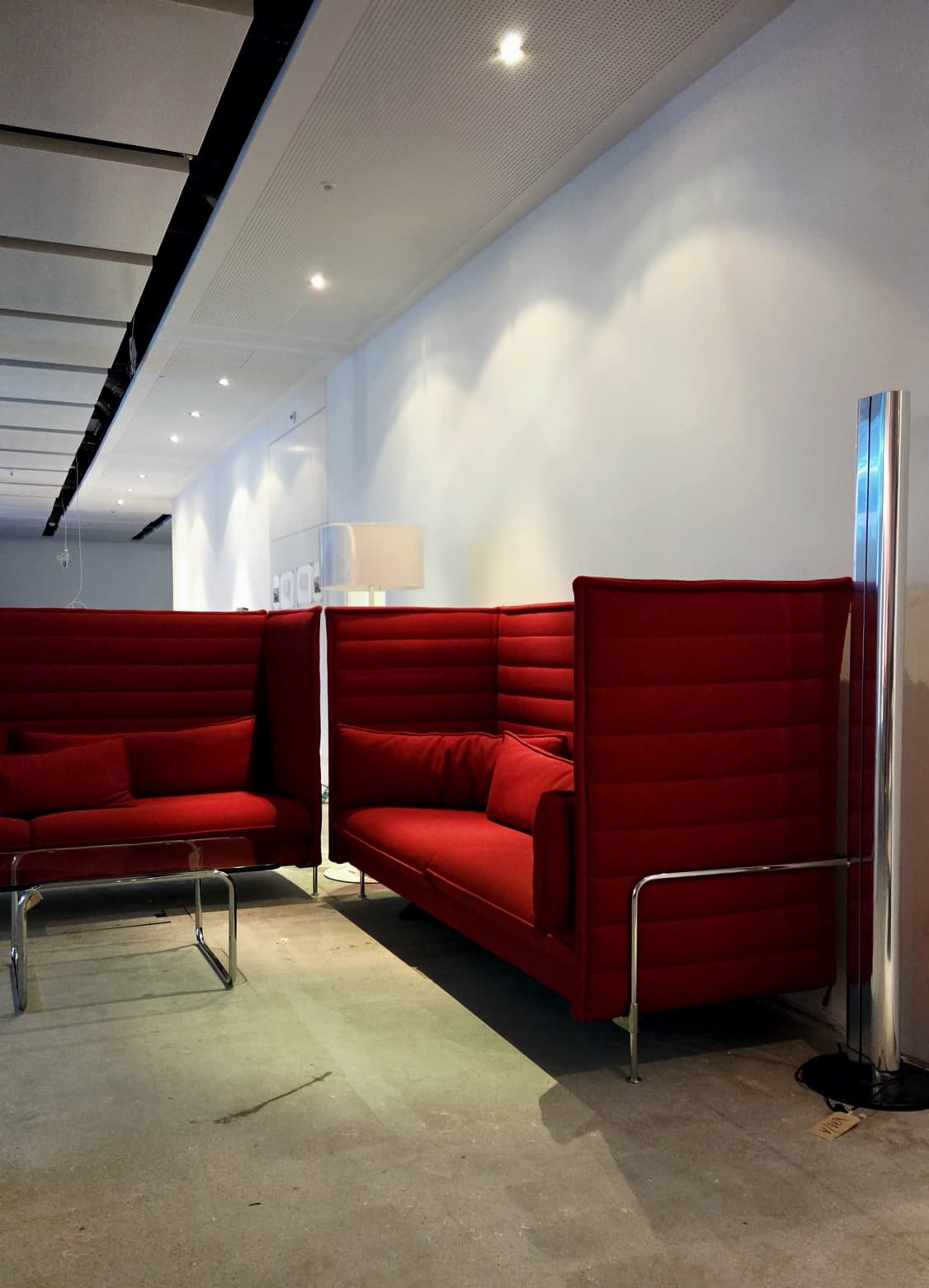 Vitra Alcove 3er Sofa Rot