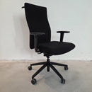 Züco Cubo Drehsessel | Schweizer Design-Bürostuhl mit hoher Lehne Schwarz