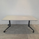 Werndl (Steelcase) FlipTop Klapptisch – Flexibler Design-Bürotisch auf Rollen (160 x 80 cm)