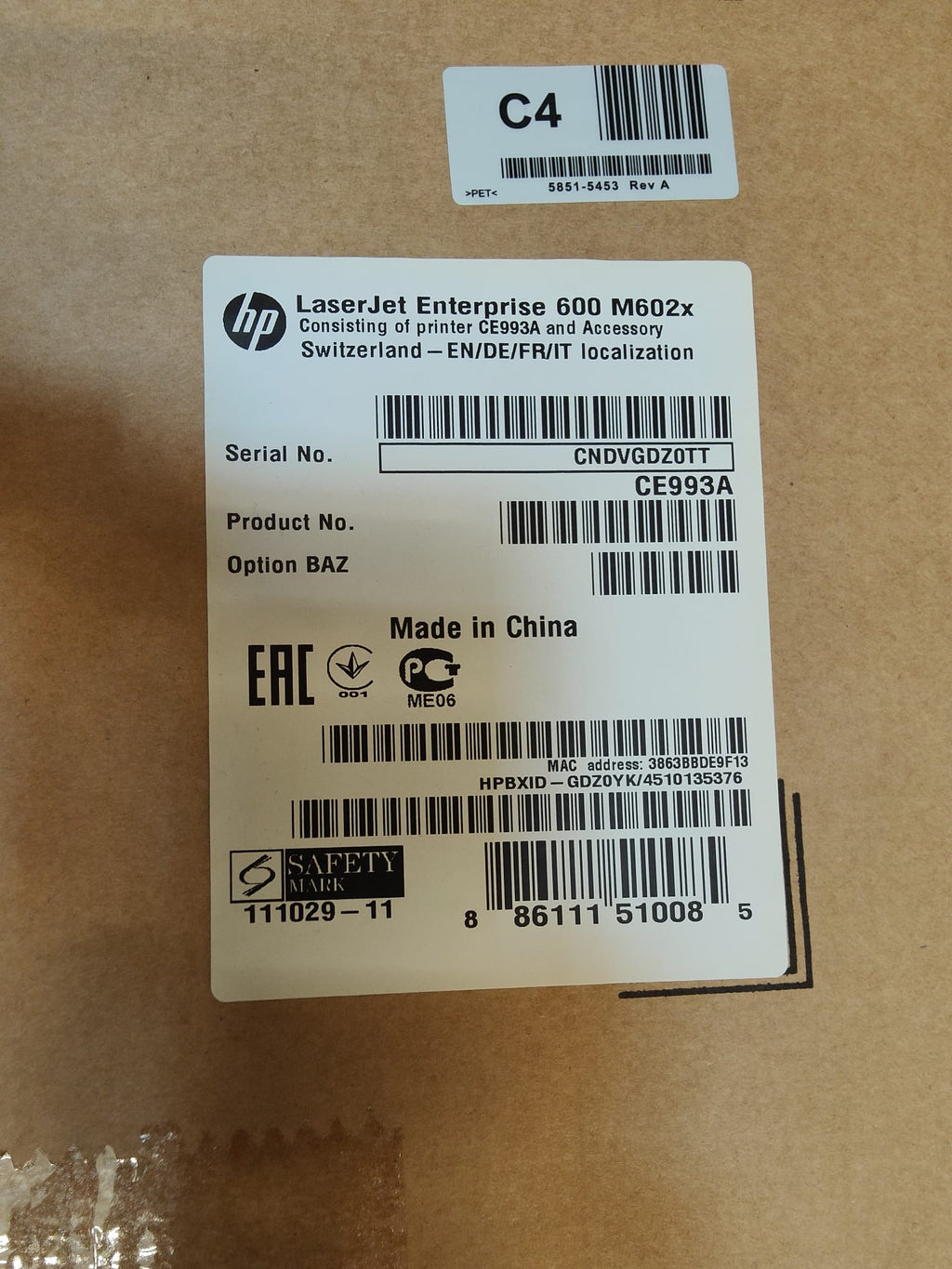 HP LaserJet Enterprise 600 M602x (CE993A) – Fabrikneu & Originalverpackt