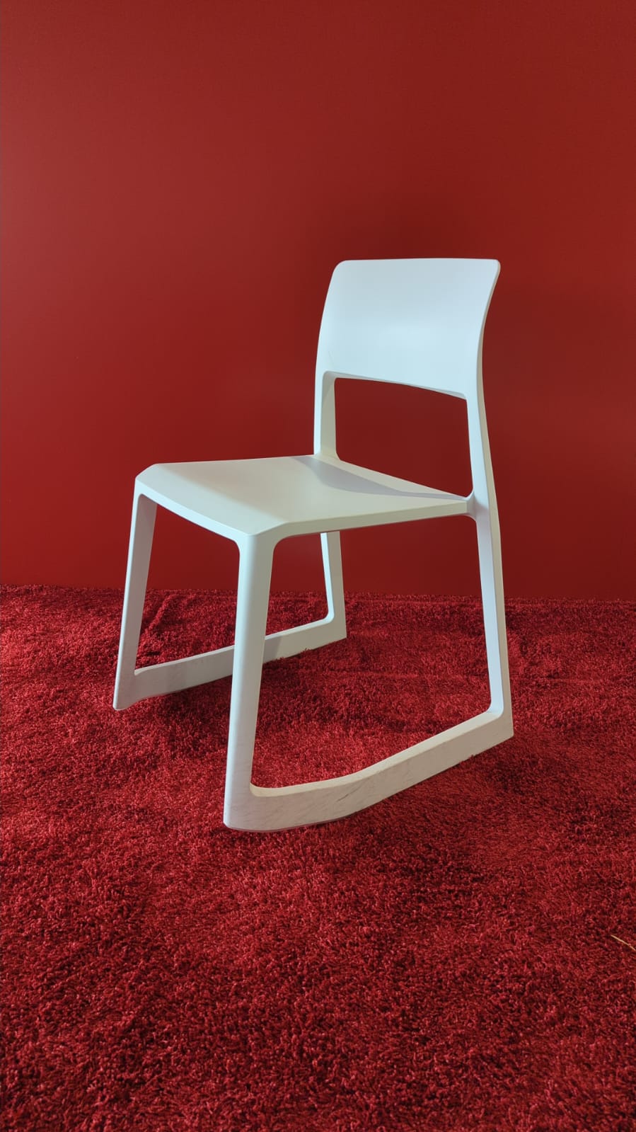 Vitra Tip Ton Stuhl, Weiss – leicht gebraucht