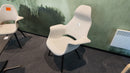Vitra Organic Highback Sessel, Stoff Beige, Beine Schwarz