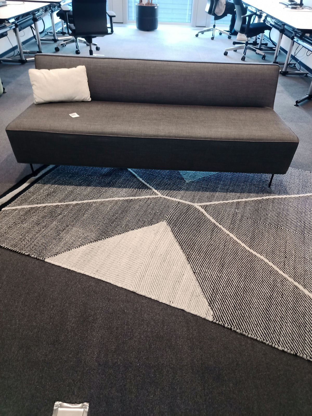 Lounge-Sofa, Stoff Anthrazit, 180 cm