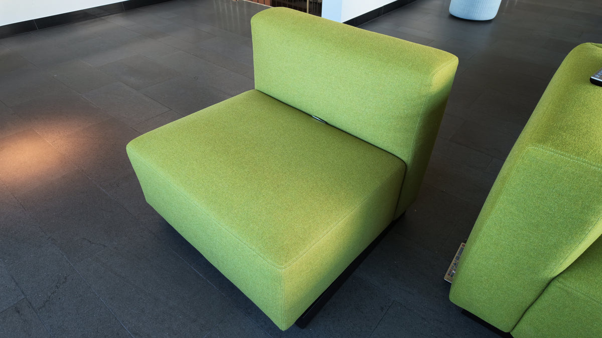 Walter Knoll Sitzelement (Mittelelement), Lemon Green, 80 × 80 cm