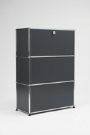 USM Haller Regal 1x3, Ausziehtüre, Ausziehtablar