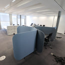 Tischtrennwand (Desk Screen) für Ecktische, freistehend