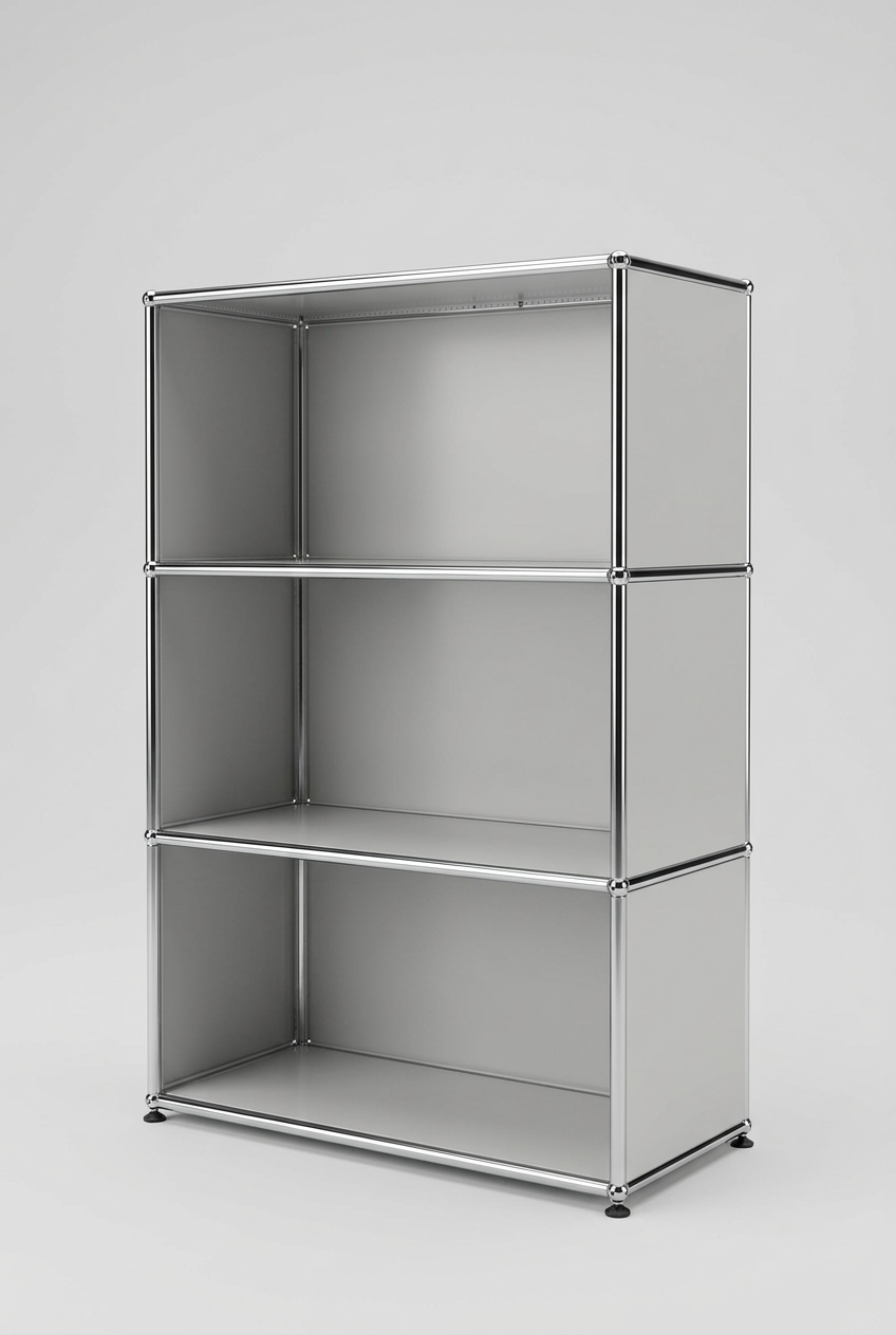 USM Haller Regal 1x3, ohne Fronten