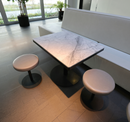 Sevil Peach Next Stool Hocker, Grau – leicht gebraucht