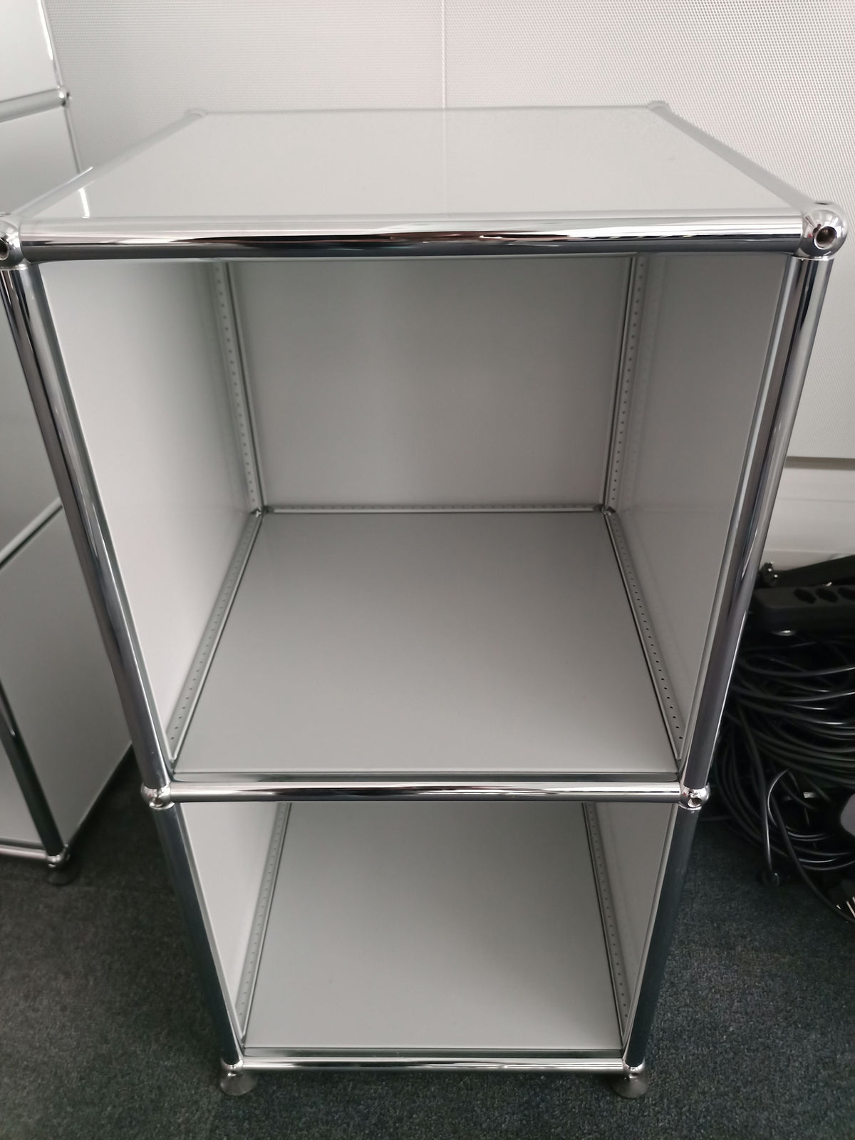 USM Haller Regal 1x2, Lichtgrau, ohne Fronten