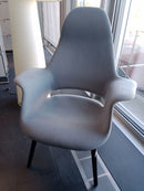 Vitra Organic Highback Sessel, Stoff Blau