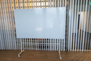 Whiteboard mobil auf Rollen, Weiss, B 150 × H 195 cm