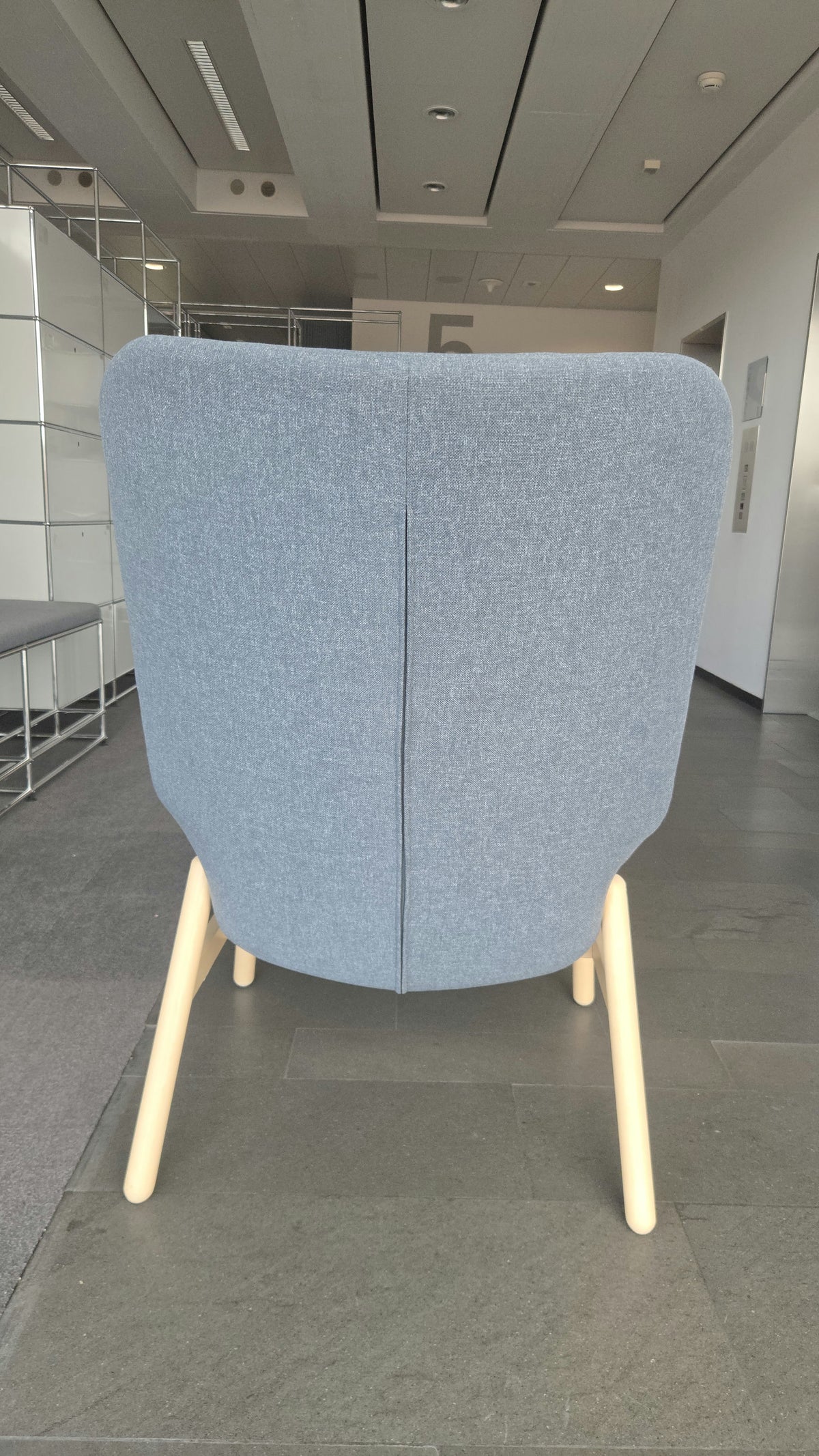 IKEA Vedbo Sessel mit hoher Rückenlehne, Blau