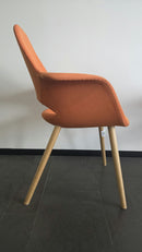 Vitra Organic Chair Sessel (Eames & Saarinen), Stoff Koralle