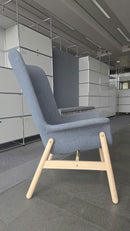 IKEA Vedbo Sessel mit hoher Rückenlehne, Blau