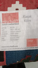 Mischioff Kasak Kilim Teppich, handgewebt, Wolle, 380 × 180 cm