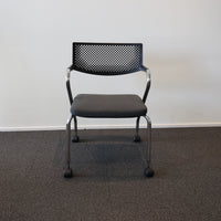 Vitra Visaroll 3 • Vis a Vis mit Rollen • Schwarz B0888