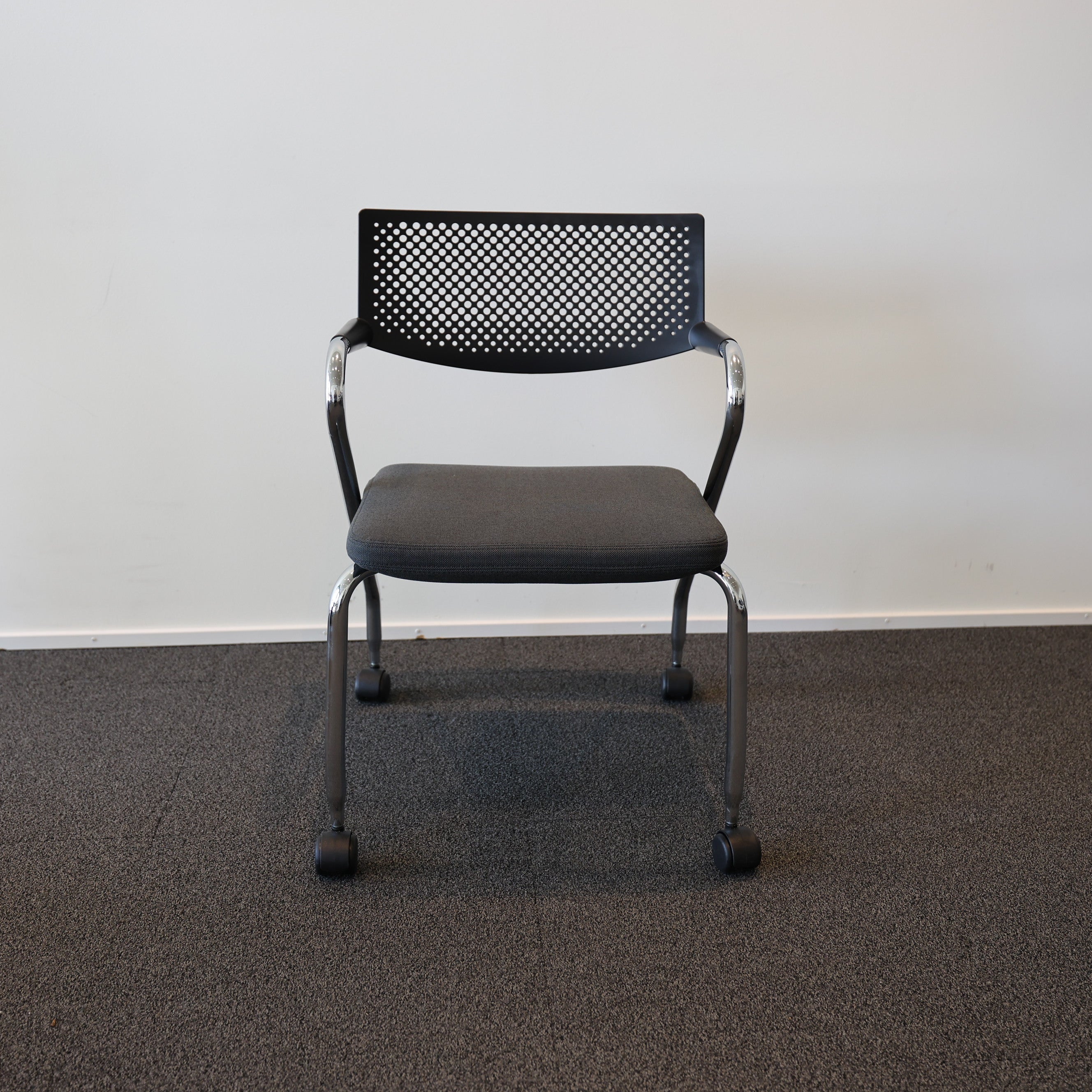 Vitra Visaroll 3 • Vis a Vis mit Rollen • Schwarz B0888