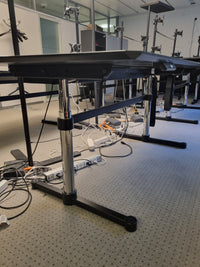 Elektrisch höhenverstellbarer USM Kitos E Plus Tisch - Eiche schwarz 200x100cm