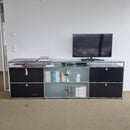 Usm Haller Sideboard Graphitschwarz & Milchglas