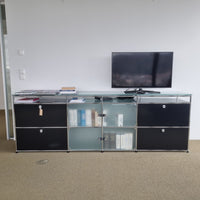 Usm Haller Sideboard Graphitschwarz & Milchglas