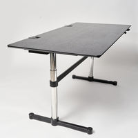 USM Kitos M Plus Höhenverstellbarer Tisch 180x90 Eiche schwarz
