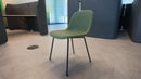 Muuto Fiber Lounge Chair Sessel, Tube Base, Stoff Gelb