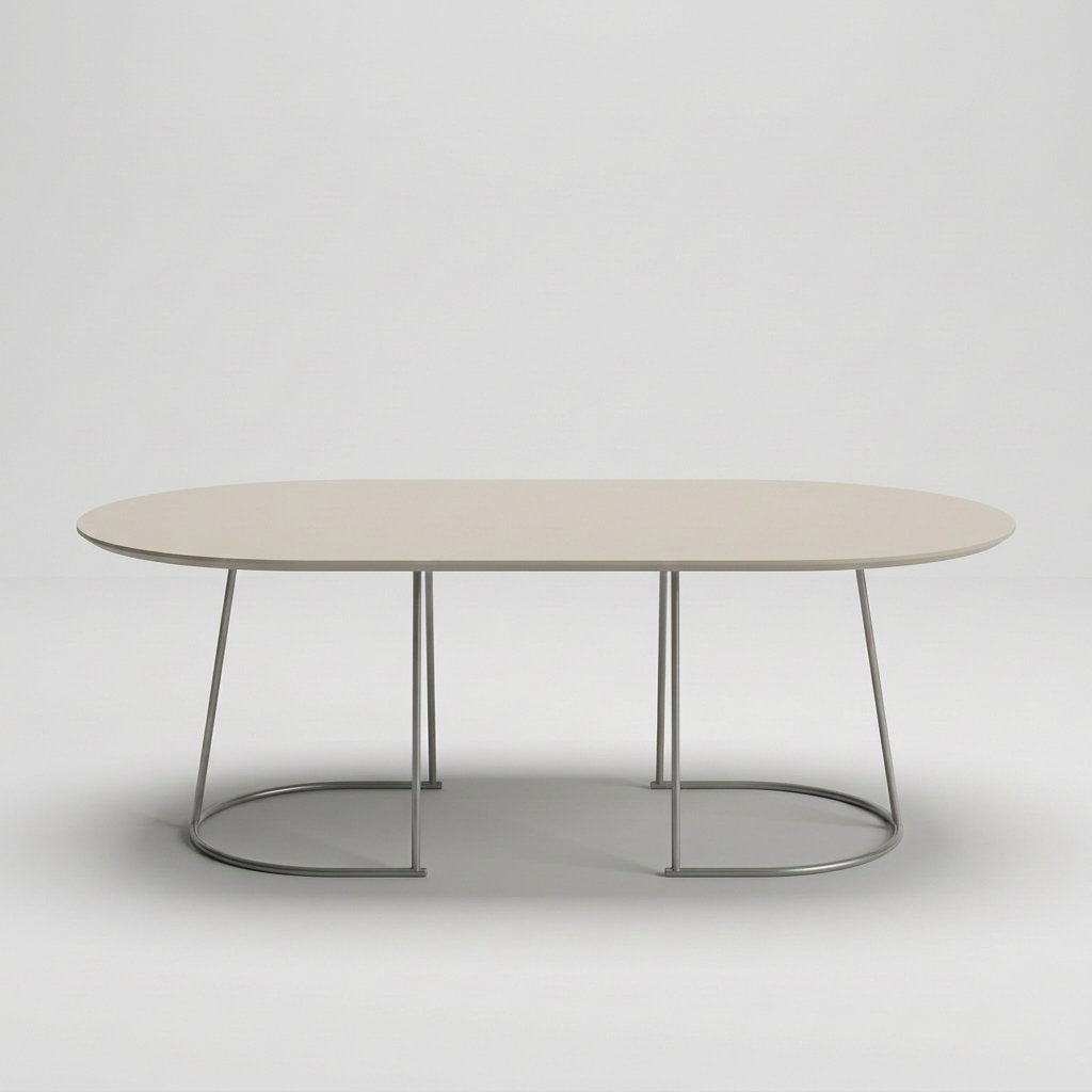 Muuto Airy Coffee Table Couchtisch, Grau, 120 × 65 cm