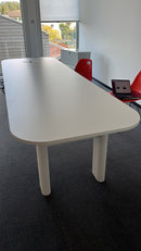 Bachmann Konferenztisch elektrisch höhenverstellbar, Weiss, 310×100 cm