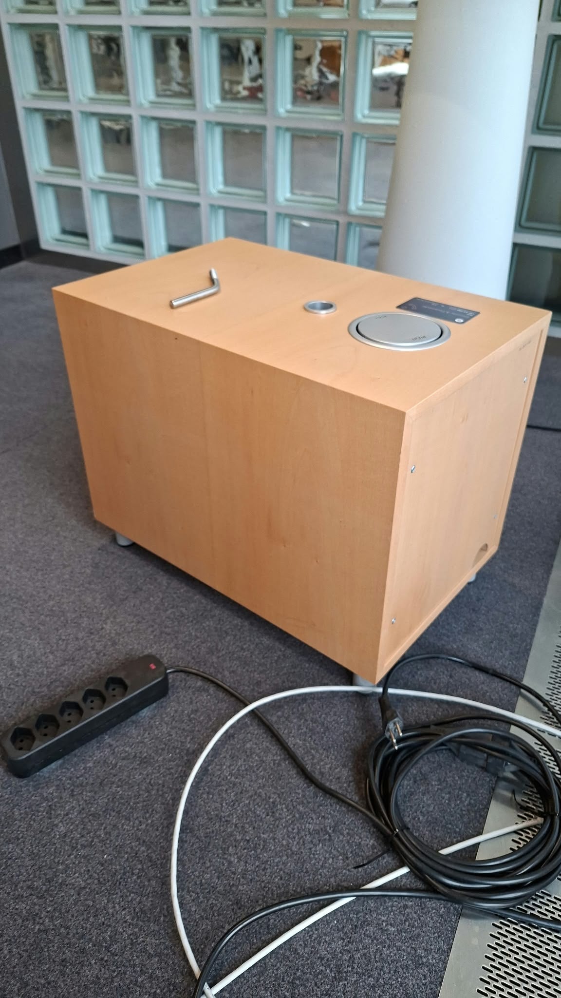 Technik-Anschlussbox Ahorn furniert, 52 × 33 × 41 cm